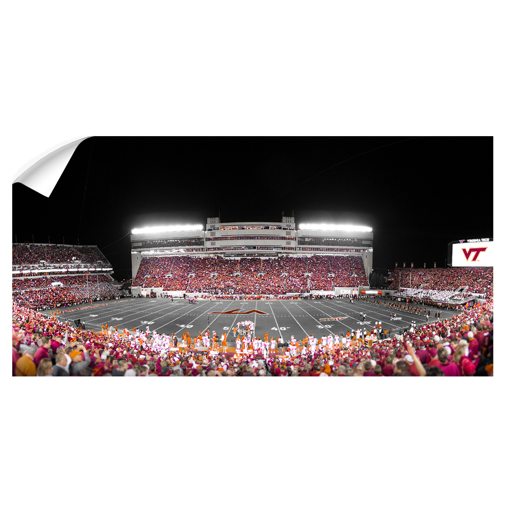 Virginia Tech Hokies - Lane Stadium Pano 2 - College Wall Art #Canvas