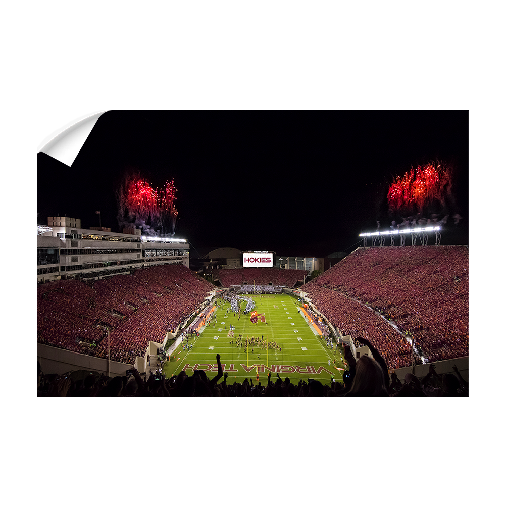 Virginia Tech Hokies - Enter Sandman Lane Stadium - College Wall Art #Canvas