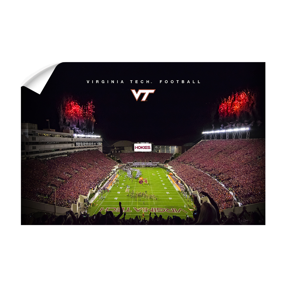 Virginia Tech Hokies - Enter VT Football - College Wall Art #Canvas