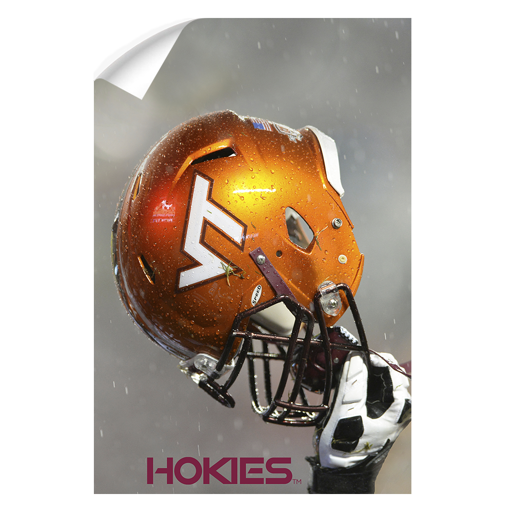 Virginia Tech Hokies - Helmet Held High - College Wall Art #Canvas