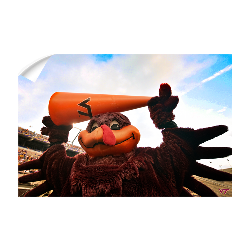 Virginia Tech Hokies - Hokie Bird Cheer - College Wall Art #Canvas