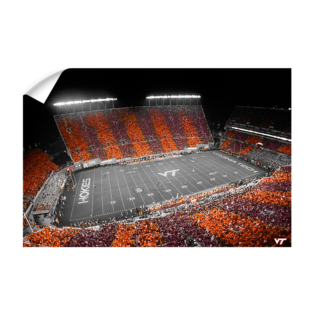 Virginia Tech Hokies - Hokie Stripe Above -College Wall Art #Canvas