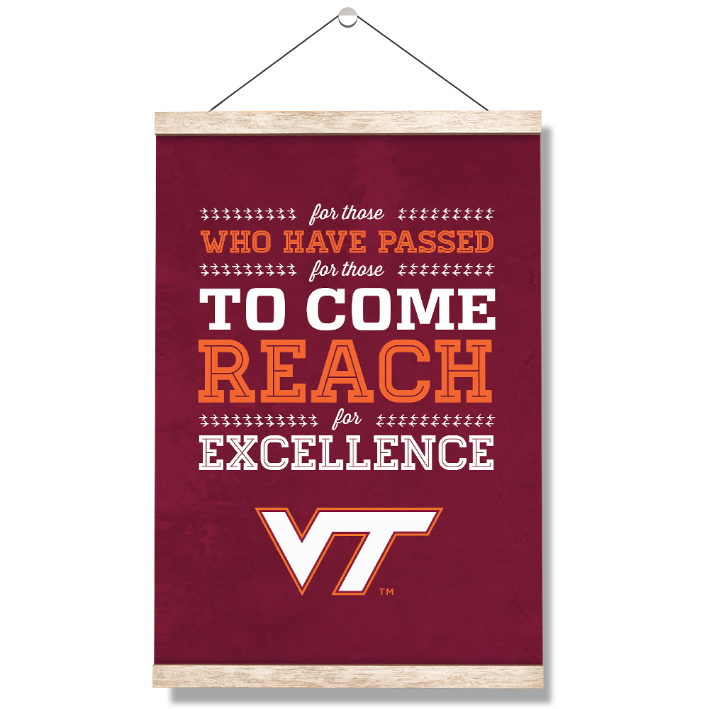 Virginia Tech Hokies - Reach - College Wall Art #Canvas