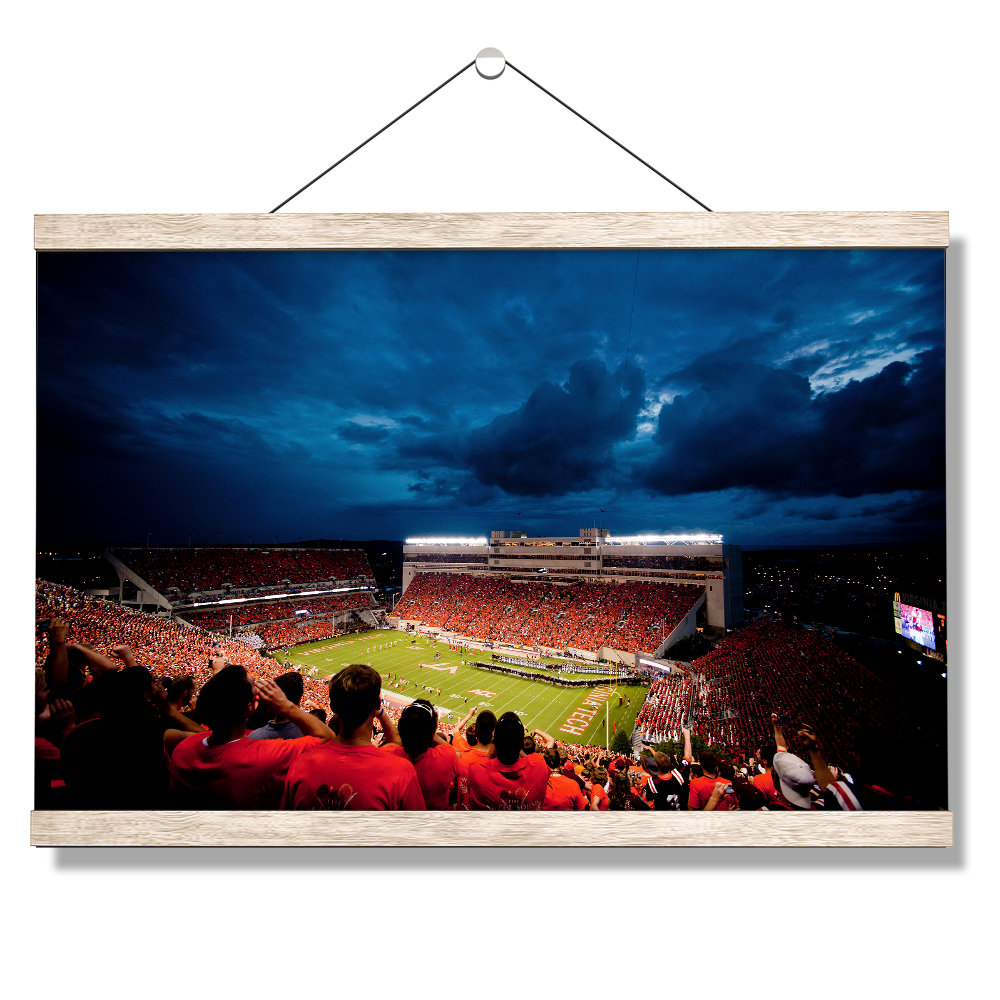 Virginia Tech Hokies - Lane Stadium Night - College Wall Art #Canvas