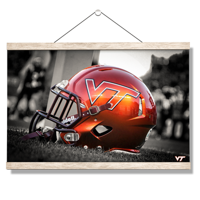 Virginia Tech Hokies - VT Helmet - College Wall Art #Hanging Canvas