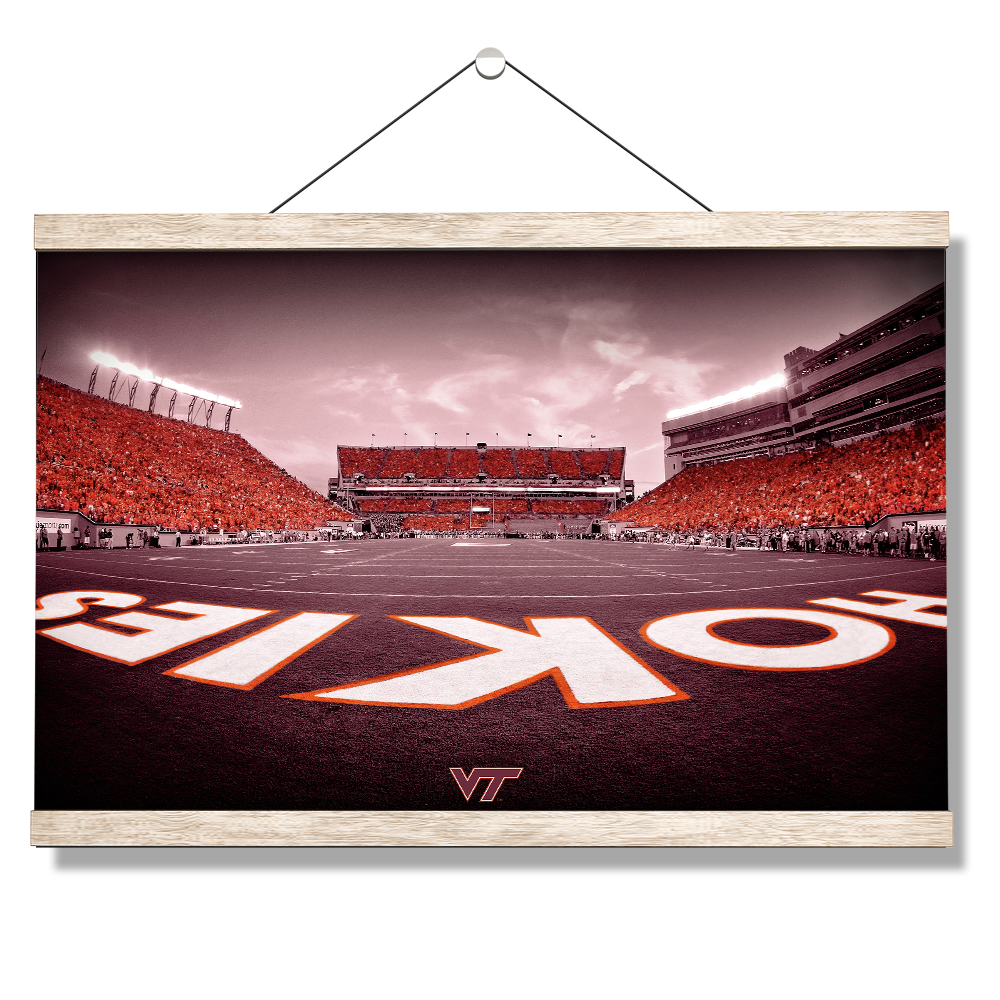 Virginia Tech Hokies - Hokie End Zone - College Wall Art #Canvas