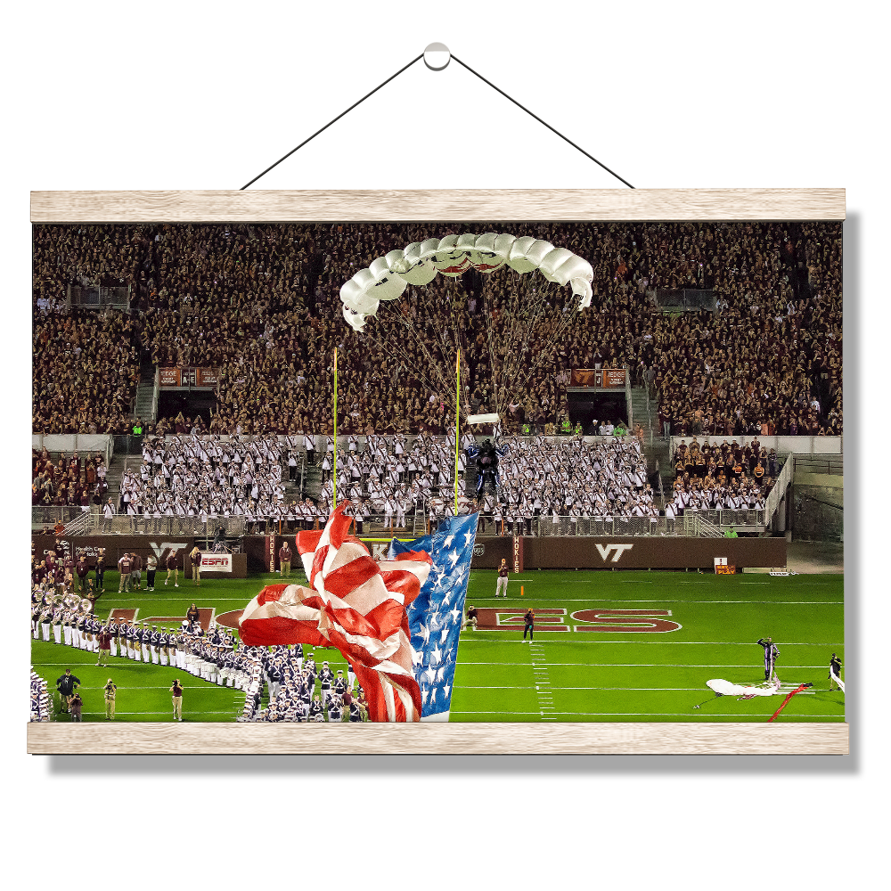 Virginia Tech Hokies - Enter Old Glory - College Wall Art #Canvas