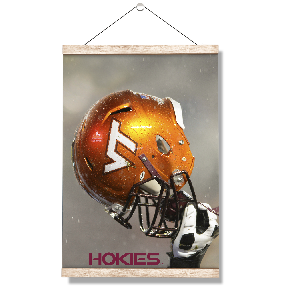 Virginia Tech Hokies - Helmet Held High - College Wall Art #Canvas