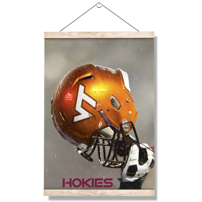 Virginia Tech Hokies - Helmet Held High - College Wall Art #Hanging Canvas