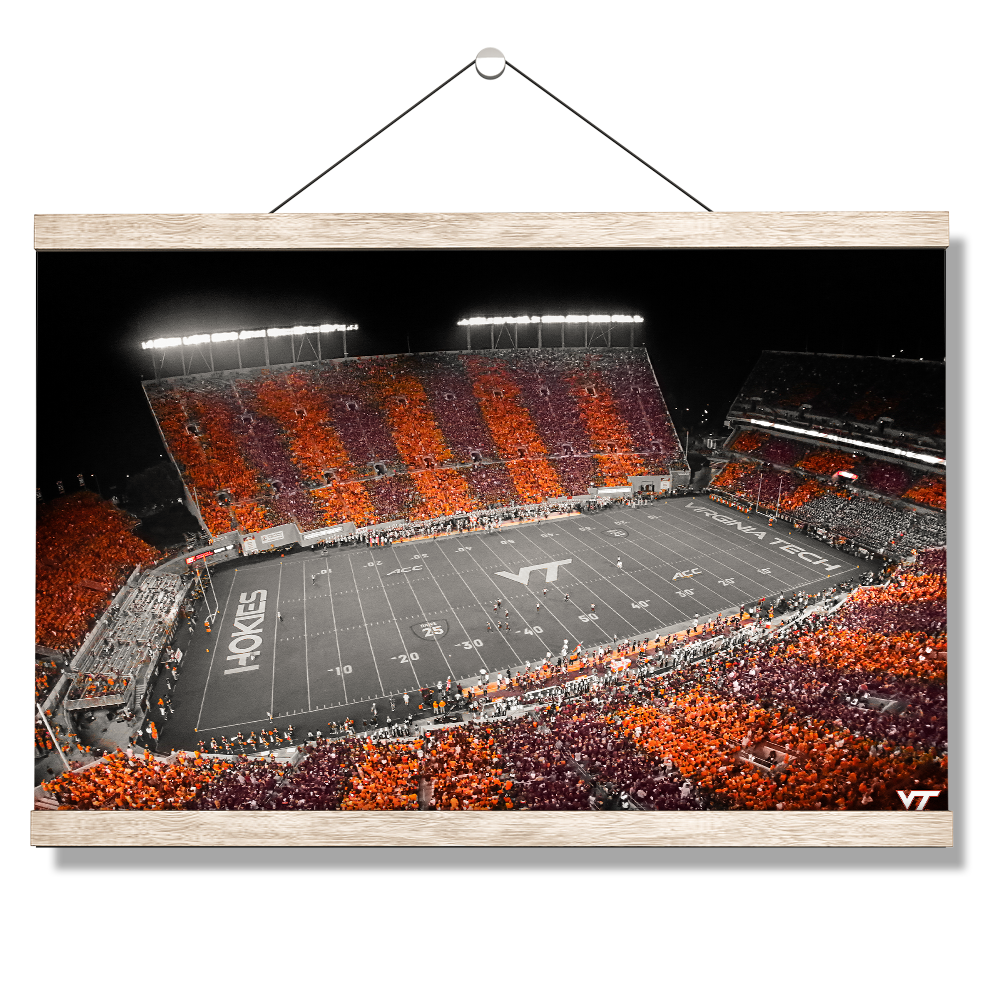 Virginia Tech Hokies - Hokie Stripe Above -College Wall Art #Canvas