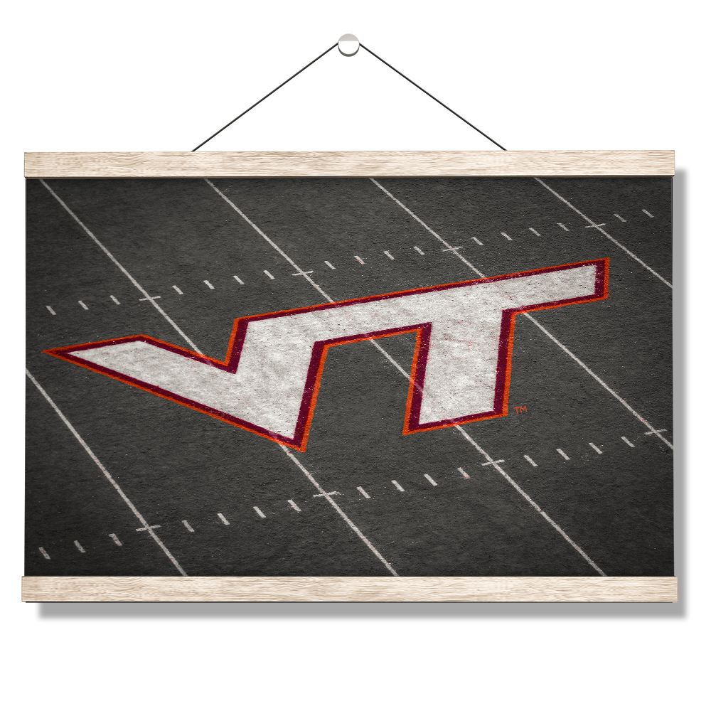 Virginia Tech Hokies - VT 50 Yard Line - College Wall Art #Canvas