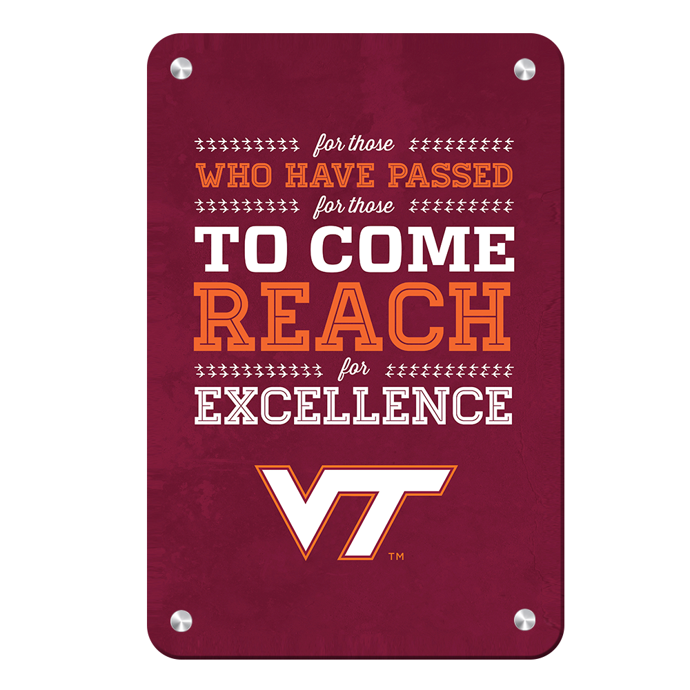 Virginia Tech Hokies - Reach - College Wall Art #Canvas