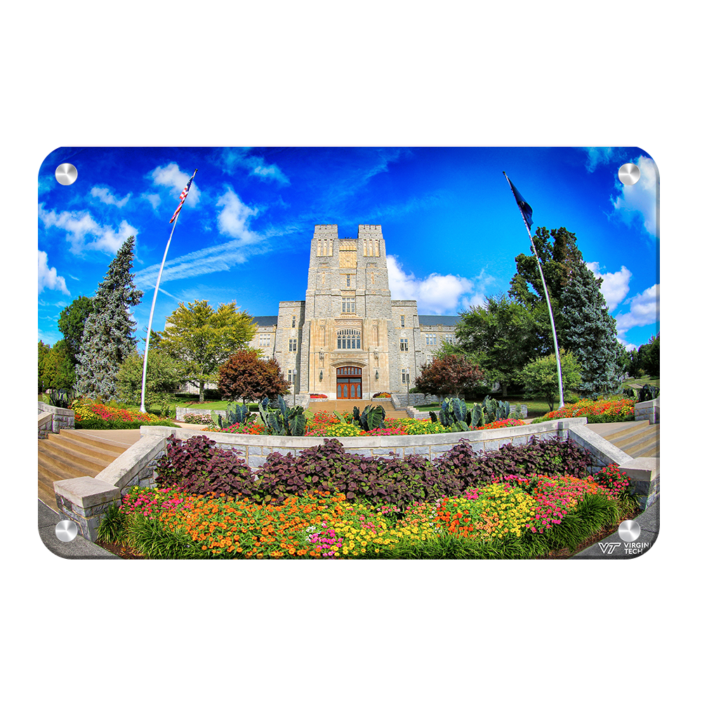 Virginia Tech Hokies - Summer Burress Hall - College Wall Art #Canvas