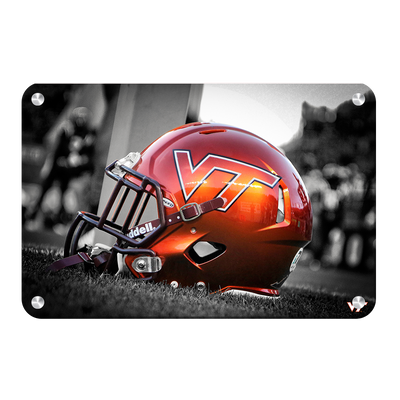 Virginia Tech Hokies - VT Helmet - College Wall Art #Metal