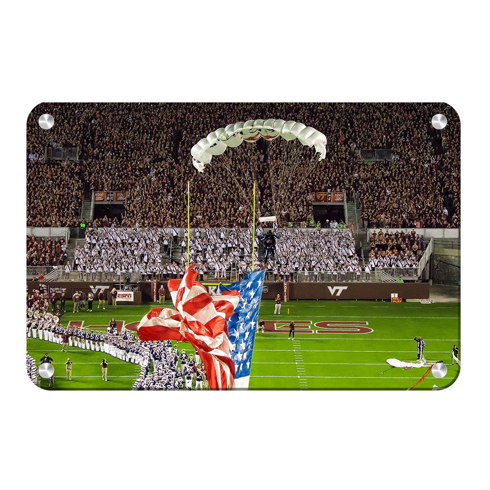 Virginia Tech Hokies - Enter Old Glory - College Wall Art #Canvas