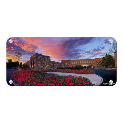 Virginia Tech Hokies - Torgersen Sunset Pano - College Wall Art #Metal
