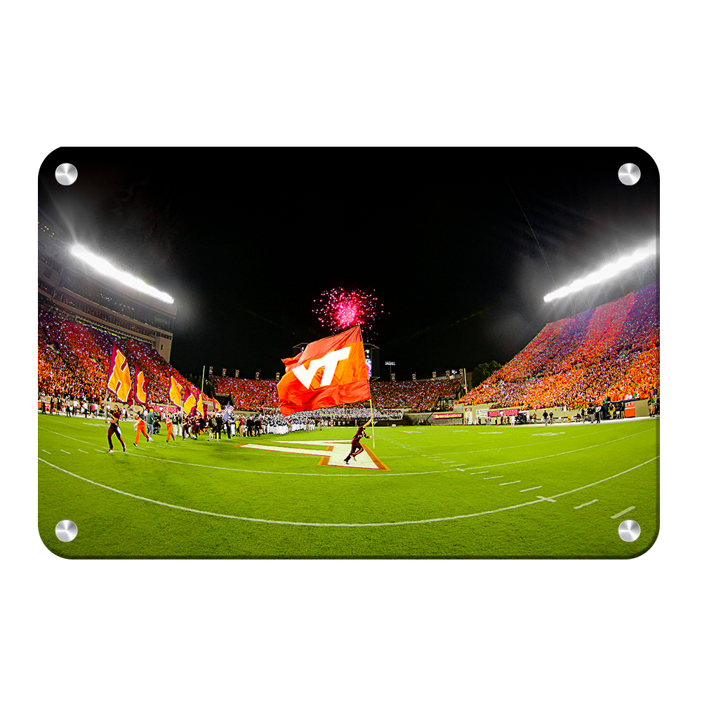 Virginia Tech Hokies - Enter Sandman Striped - College Wall Art #Canvas