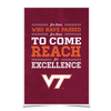 Virginia Tech Hokies - Reach - College Wall Art #Poster