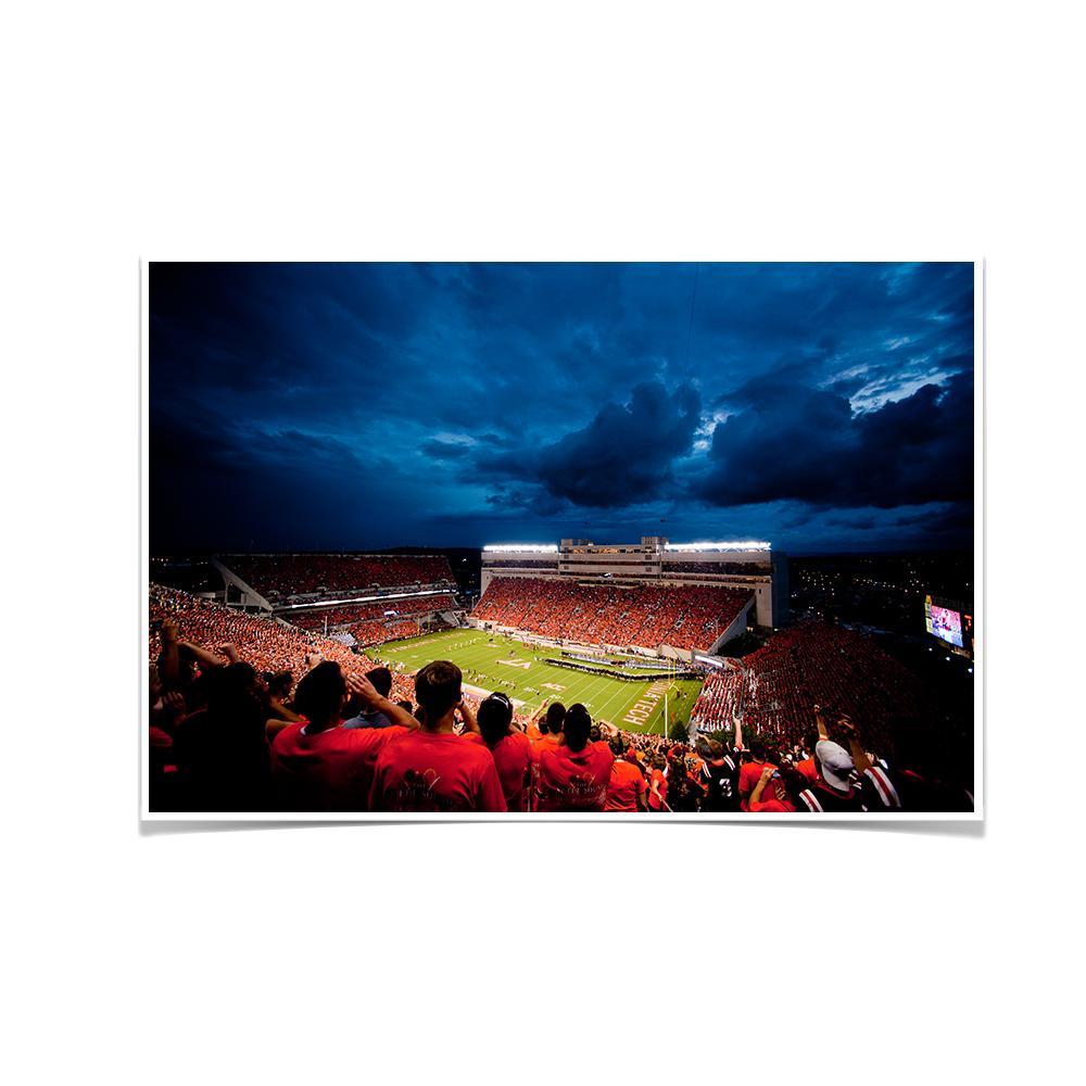 Virginia Tech Hokies - Lane Stadium Night - College Wall Art #Canvas