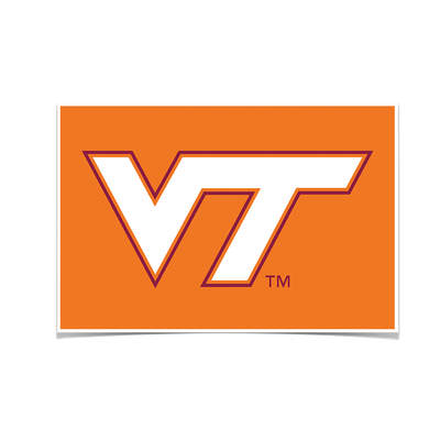 Virginia Tech Hokies - VT Orange - College Wall Art #Poster