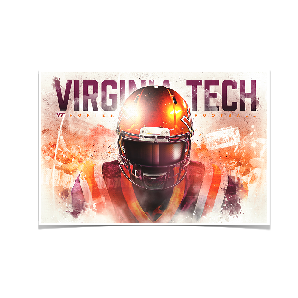 Virginia Tech Hokies - Hokie Double - College Wall Art #Canvas