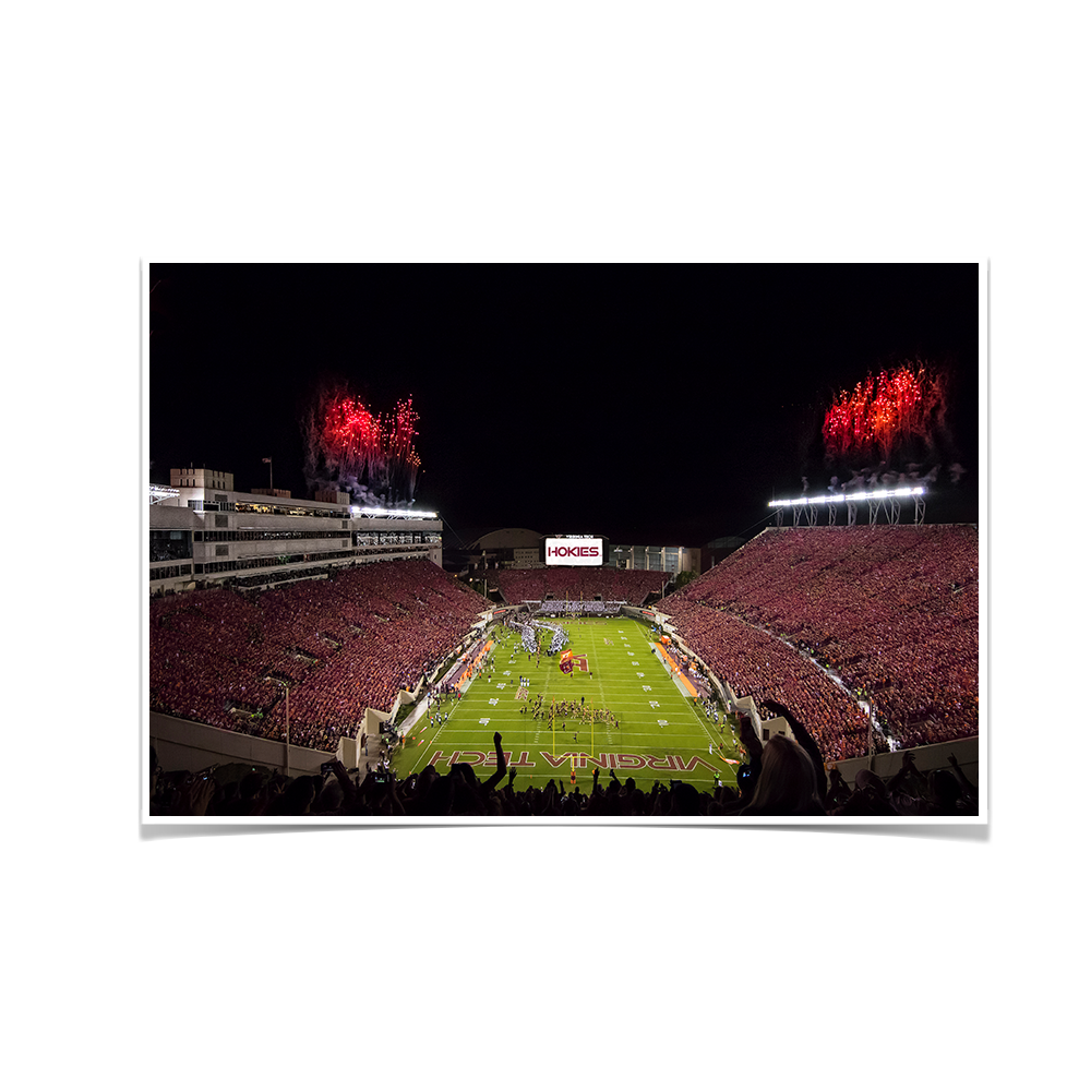 Virginia Tech Hokies - Enter Sandman Lane Stadium - College Wall Art #Canvas