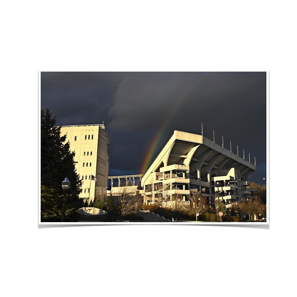 Virginia Tech Hokies - Rainbow Over Lane - College Wall Art #Canvas