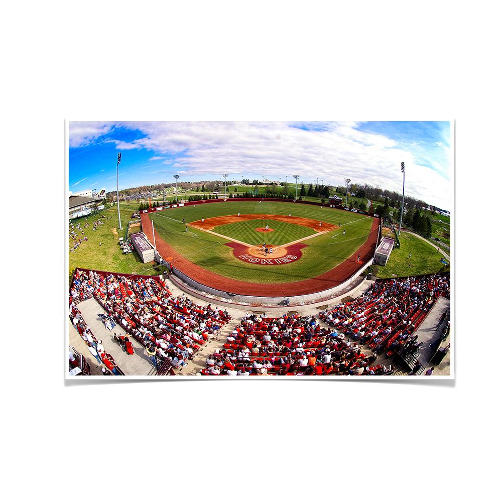 Virginia Tech Hokies - Fisheye English Field - College Wall Art #Canvas