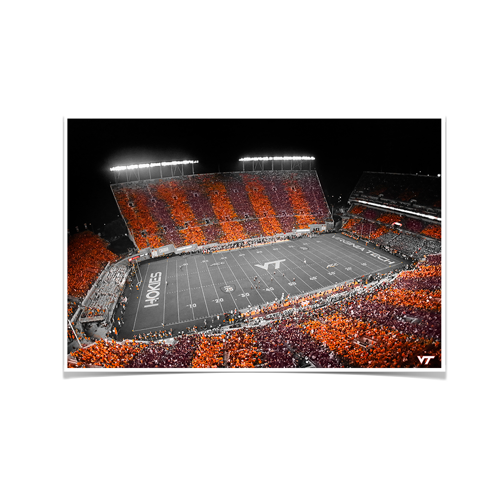 Virginia Tech Hokies - Hokie Stripe Above -College Wall Art #Canvas