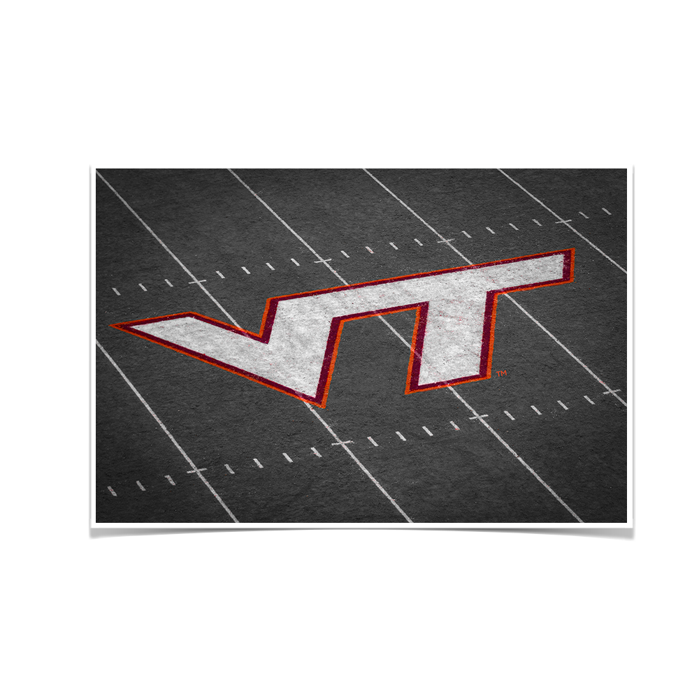Virginia Tech Hokies - VT 50 Yard Line - College Wall Art #Canvas