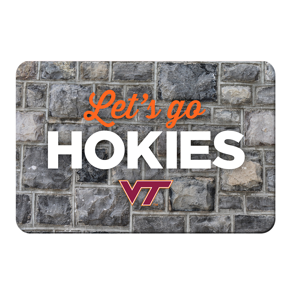 VIRGINIA TECH HOKIES - Lets Go Hokies - College Wall Art #Canvas