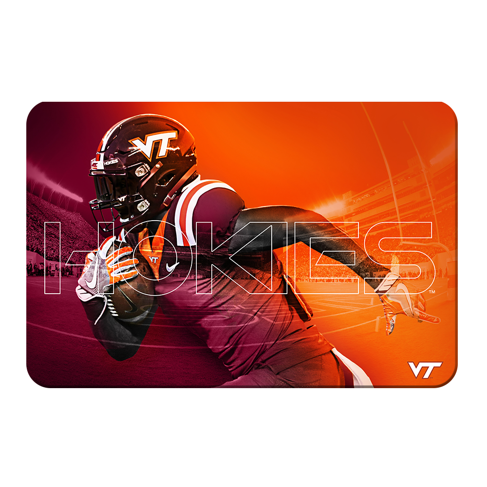Virginia Tech Hokies - Maroon & Orange - College Wall Art #Canvas