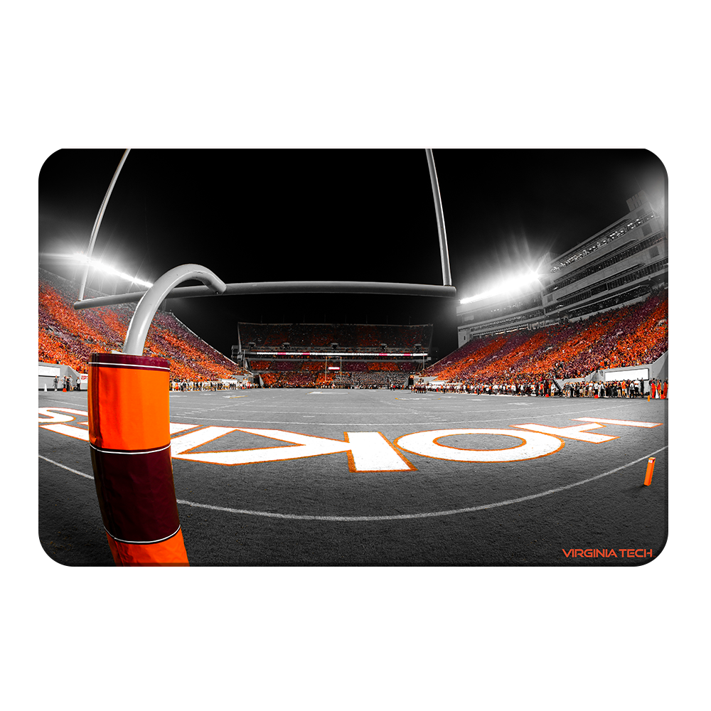 Virginia Tech Hokies - Thru the Hokie Striped Goal Post - College Wall Art #Canvas