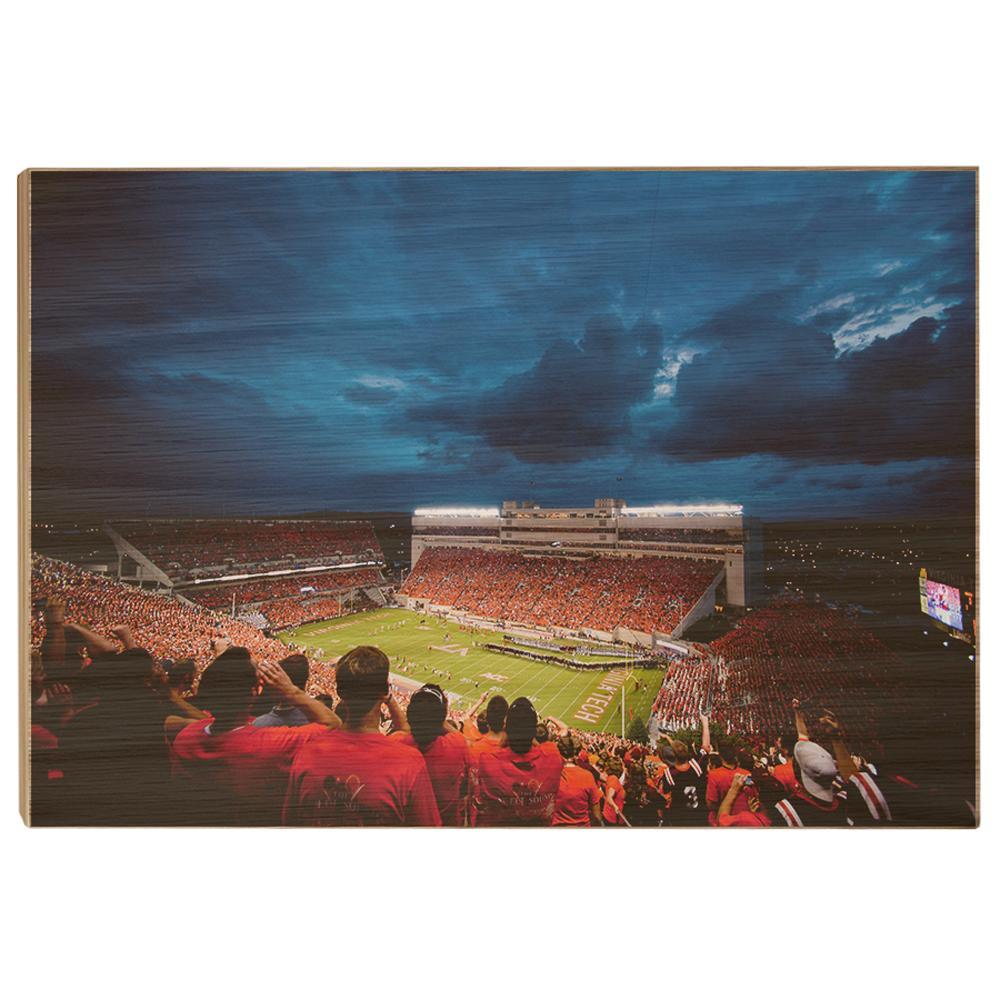Virginia Tech Hokies - Lane Stadium Night - College Wall Art #Canvas
