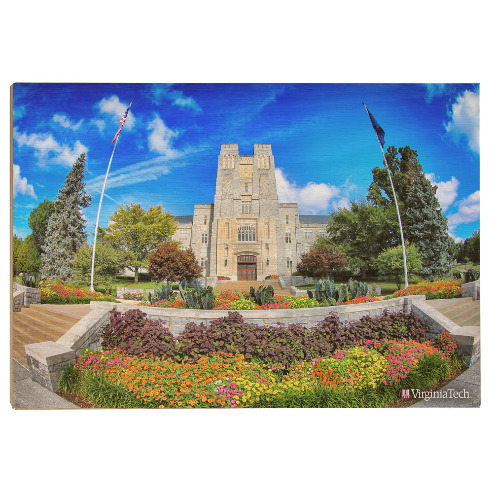 Virginia Tech Hokies - Summer Burress Hall - College Wall Art #Canvas