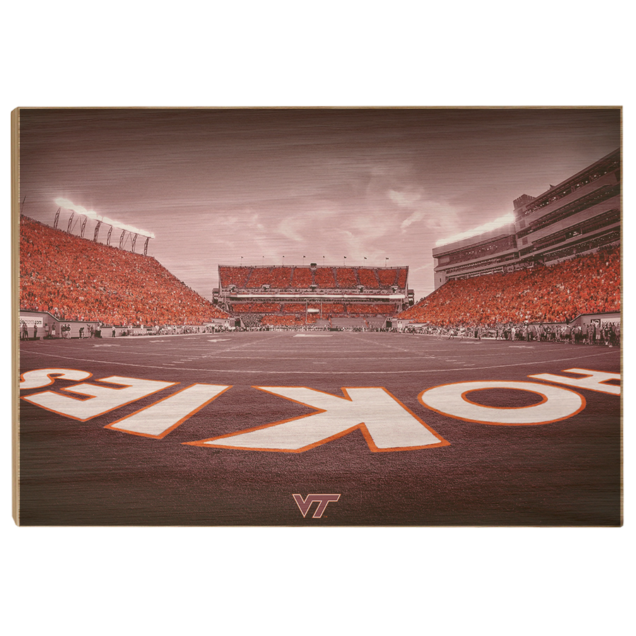 Virginia Tech Hokies - Hokie End Zone - College Wall Art #Canvas