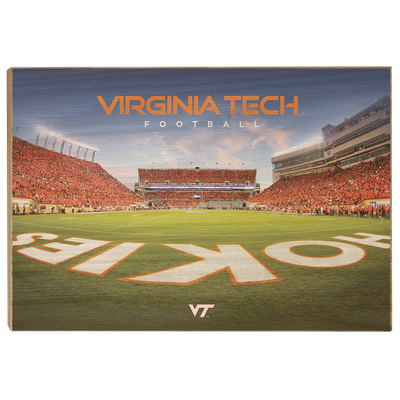 Virginia Tech Hokies - VT Tech Football - College Wall Art #Wood