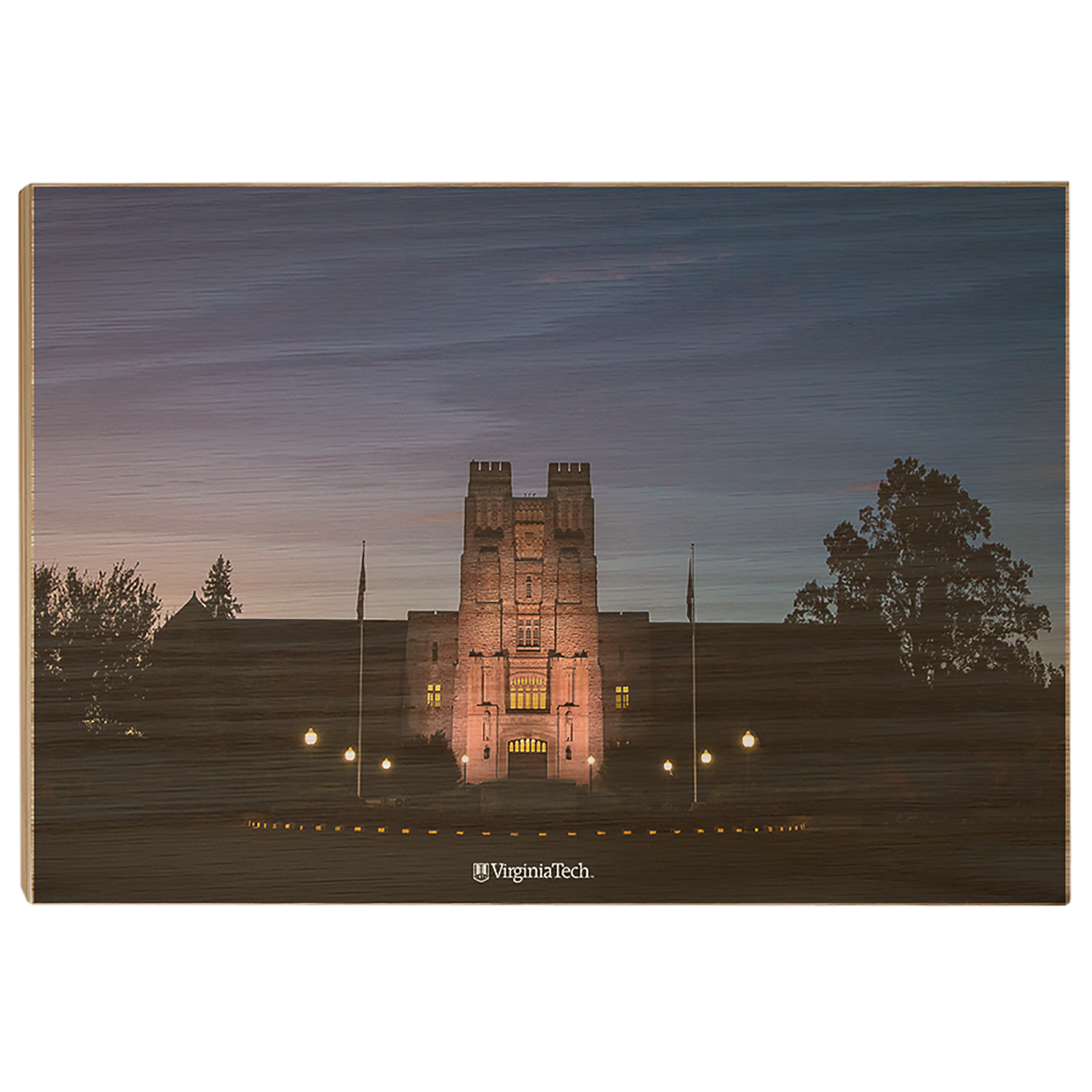 Virginia Tech Hokies - Burruss Hall Sunset - College Wall Art #Canvas
