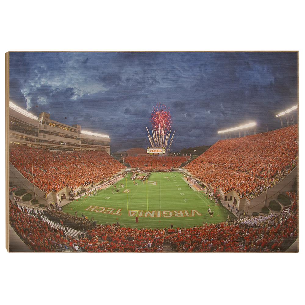 Virginia Tech Hokies - Stormy Lane Orange Out - College Wall Art #Canvas