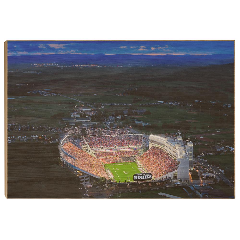 Virginia Tech Hokies - Aerial Sunset - College Wall Art #Canvas
