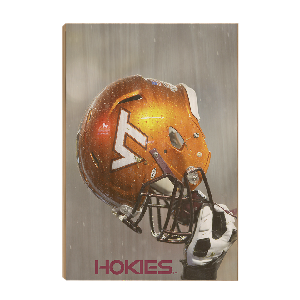 Virginia Tech Hokies - Helmet Held High - College Wall Art #Canvas