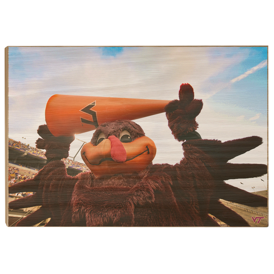 Virginia Tech Hokies - Hokie Bird Cheer - College Wall Art #Canvas