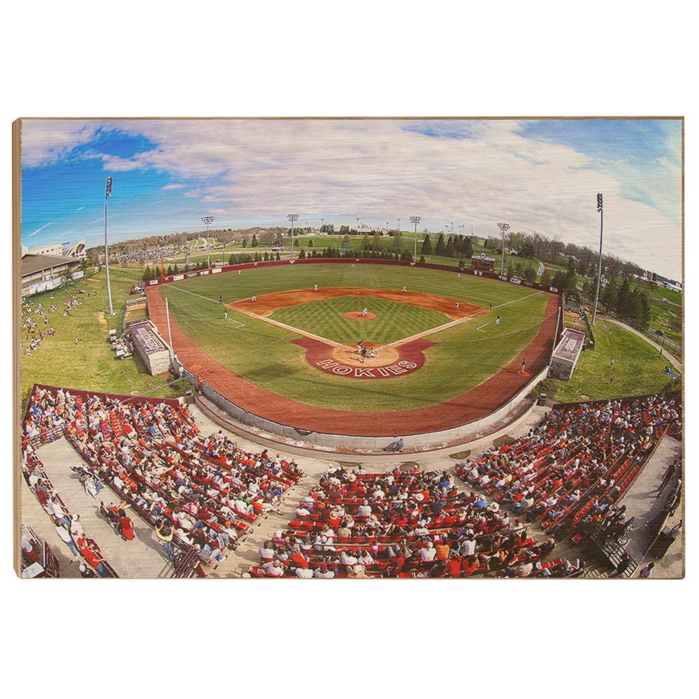 Virginia Tech Hokies - Fisheye English Field - College Wall Art #Canvas
