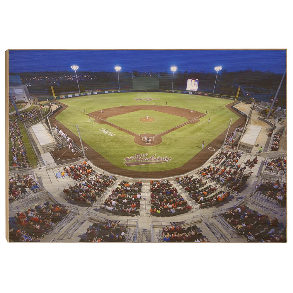 Virginia Tech Hokies - Night Time Union Park - College Wall Art #Canvas