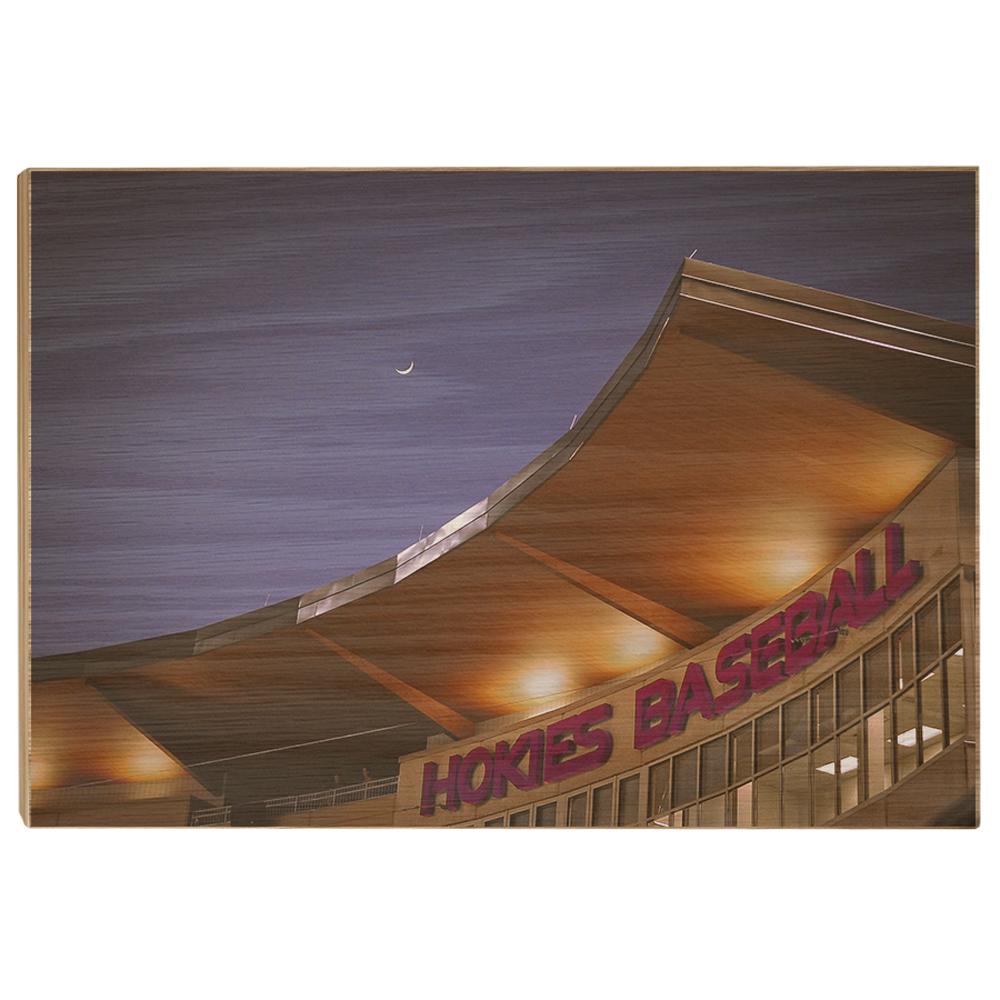 Virginia Tech Hokies - Crescent Moon Over Union Park - College Wall Art #Canvas