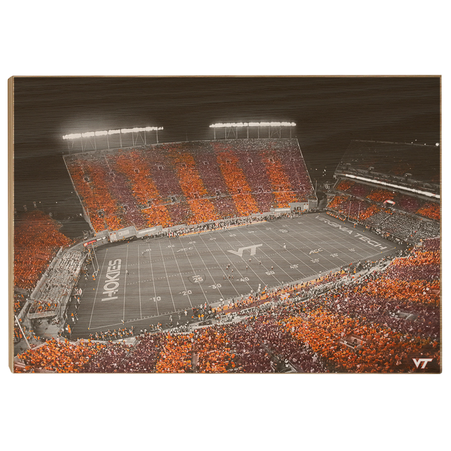 Virginia Tech Hokies - Hokie Stripe Above -College Wall Art #Canvas