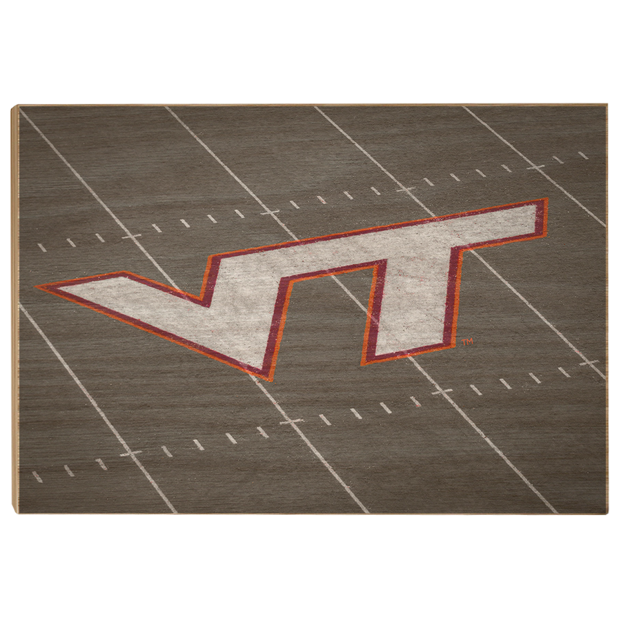 Virginia Tech Hokies - VT 50 Yard Line - College Wall Art #Canvas
