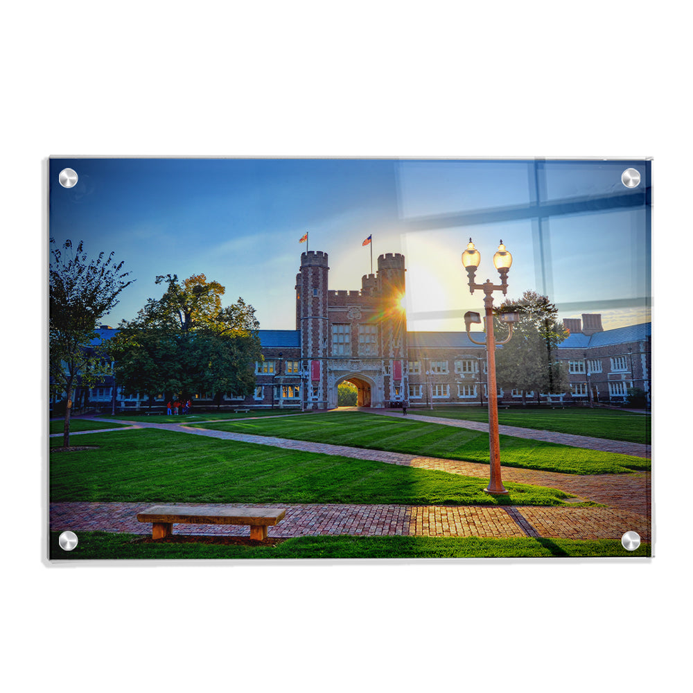 Washington University Bears - Brookings Sunset - College Wall Art #Canvas