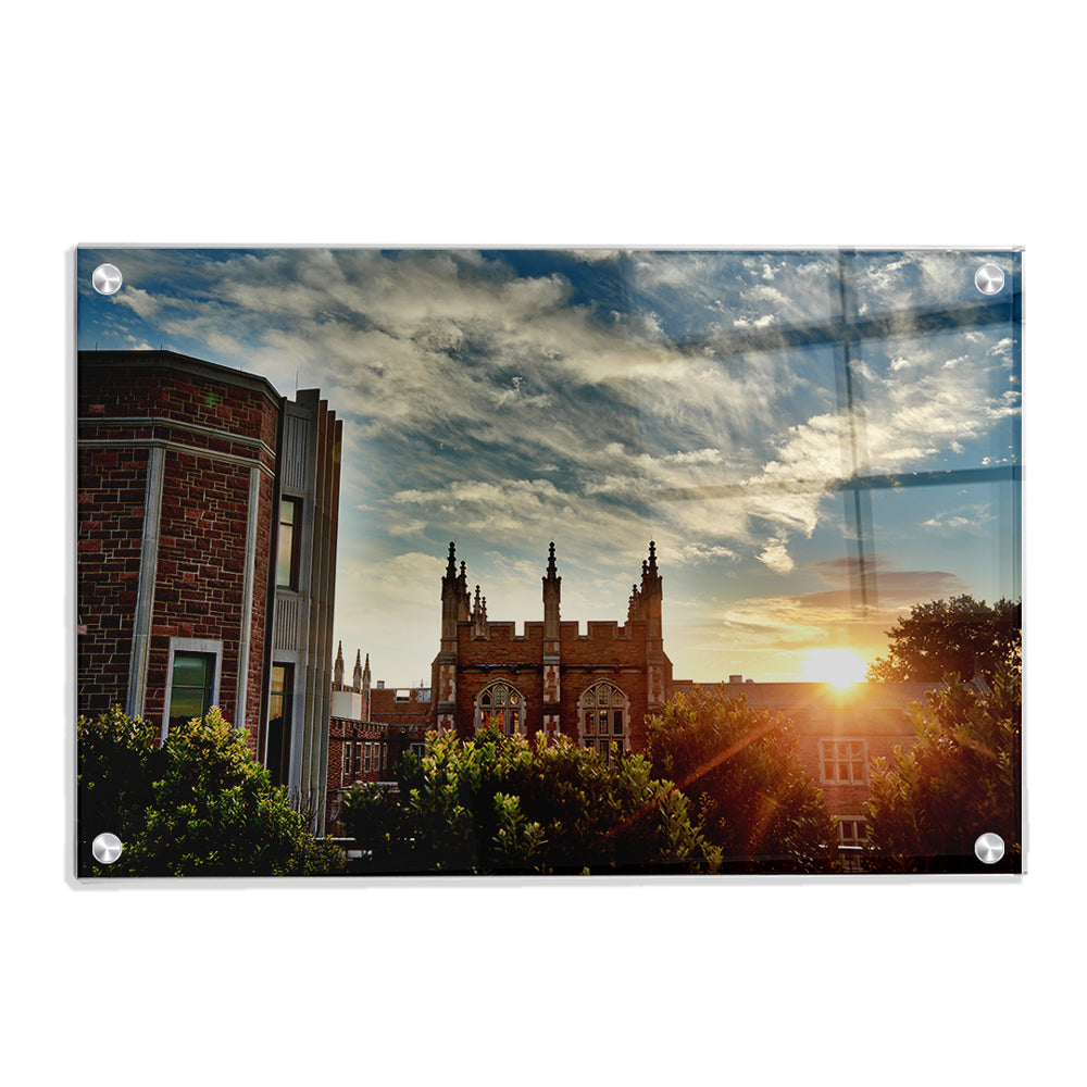 Washington University Bears - Campus Sunrise - College Wall Art #Canvas