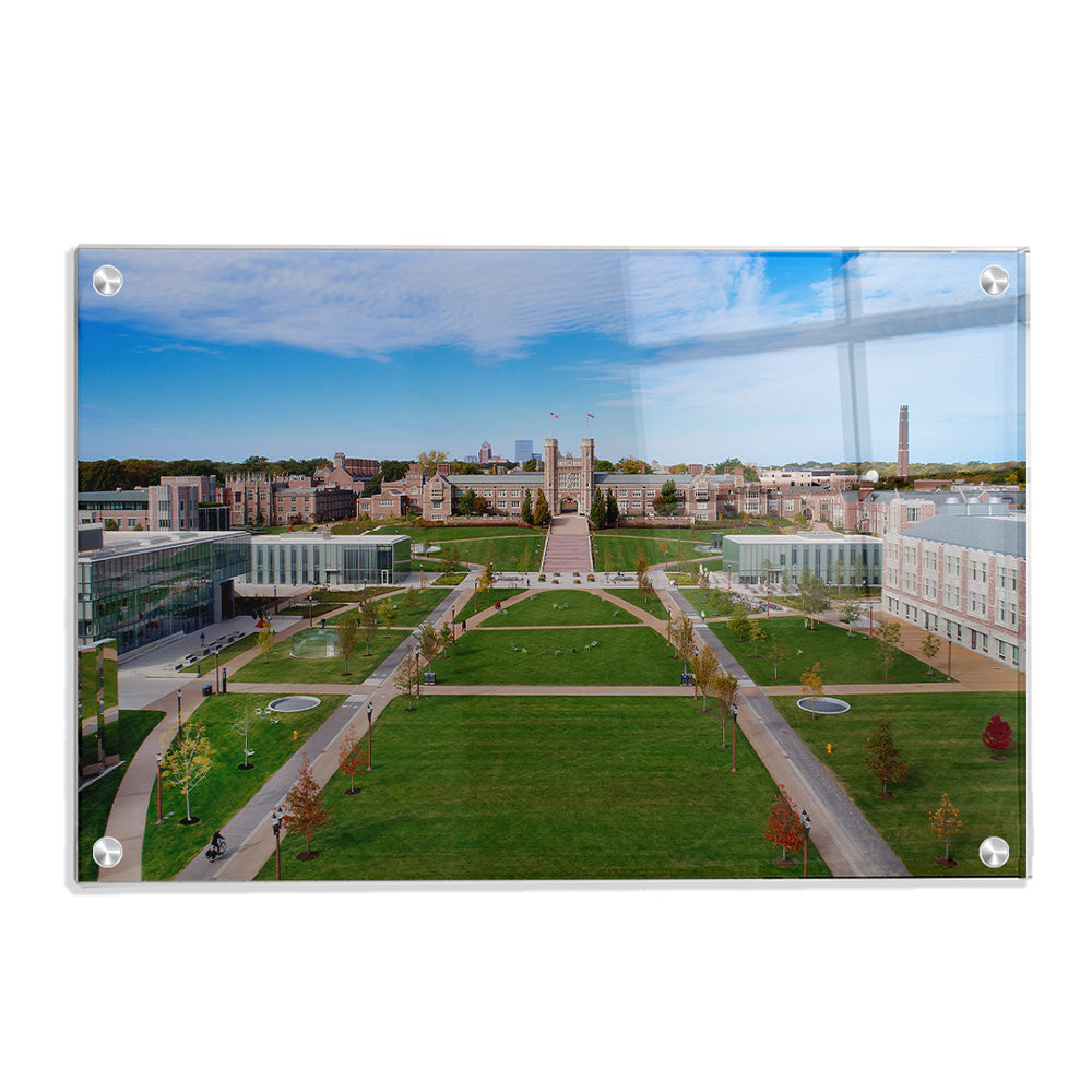 Washington University Bears - Campus Aerial - College Wall Art #Canvas